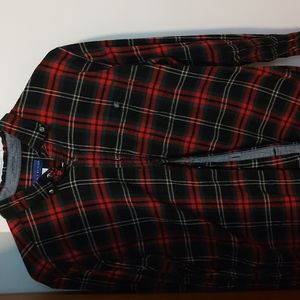 Sears Men's Simply Styled Plaid Flannel Long-Sleeved Shirt Size L